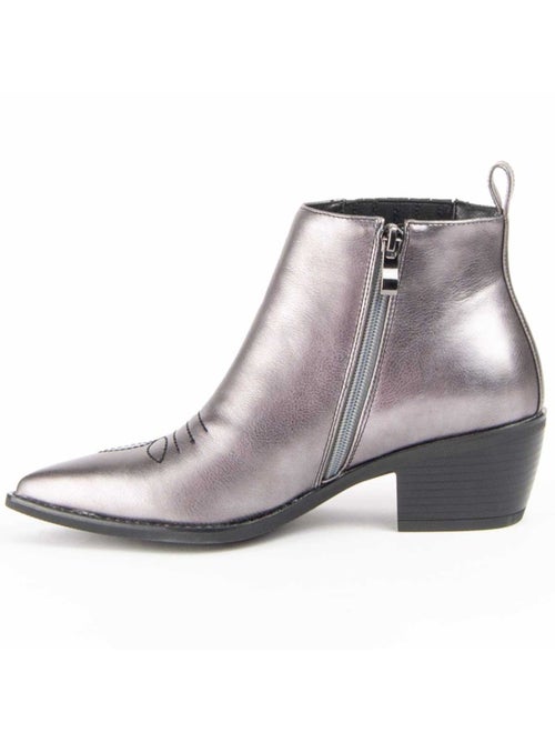 Stivaletto Con Tacco Materiale Sintetico E Tessile Montevita - Kiabi