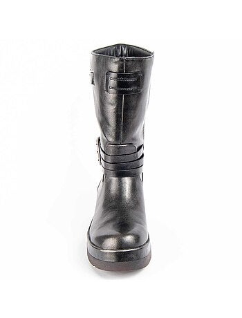 Stivaletto Con Tacco Materiale Sintetico E Tessile Montevita