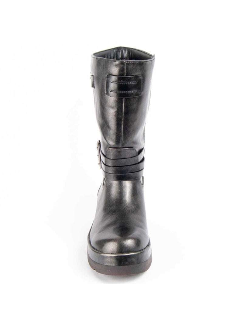 Stivaletto Con Tacco Materiale Sintetico E Tessile Montevita Grigio - Kiabi