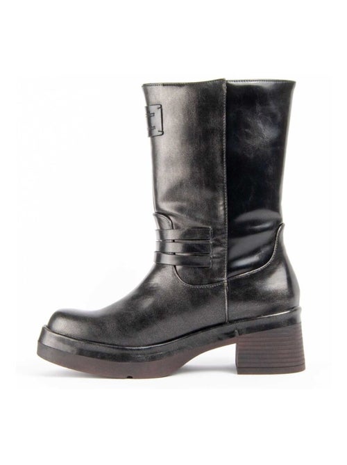 Stivaletto Con Tacco Materiale Sintetico E Tessile Montevita - Kiabi