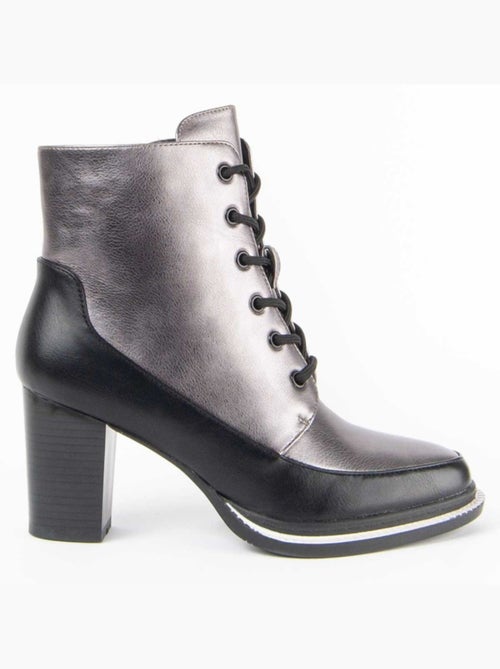 Stivaletto Con Tacco Materiale Sintetico E Tessile Montevita - Kiabi