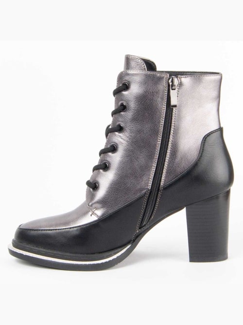 Stivaletto Con Tacco Materiale Sintetico E Tessile Montevita - Kiabi