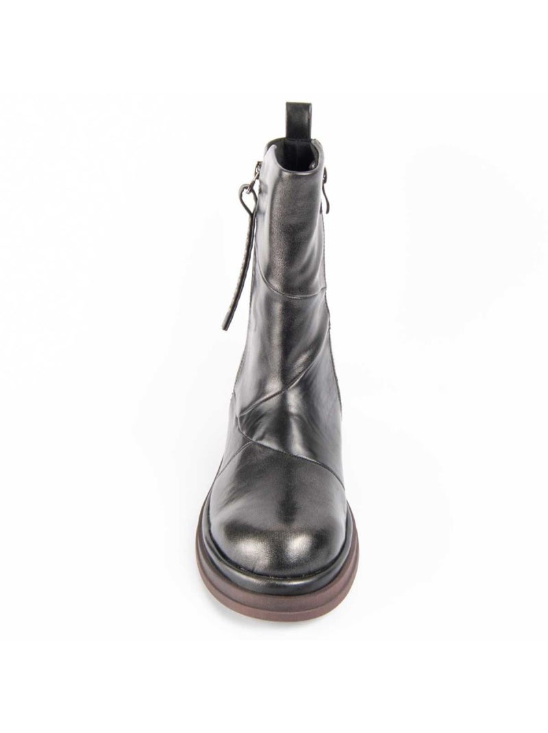 Stivaletto Con Tacco Materiale Sintetico E Tessile Montevita Grigio - Kiabi