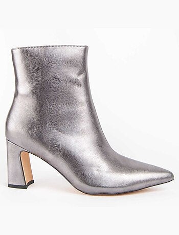 Stivaletto Con Tacco Materiale Sintetico E Tessile Montevita