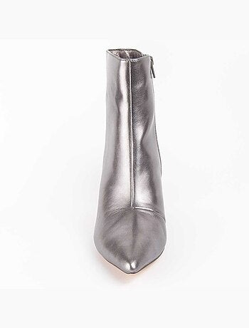 Stivaletto Con Tacco Materiale Sintetico E Tessile Montevita