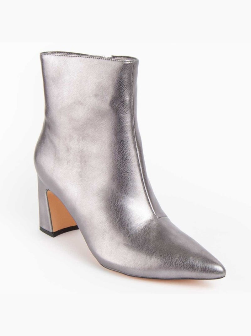 Stivaletto Con Tacco Materiale Sintetico E Tessile Montevita Grigio - Kiabi