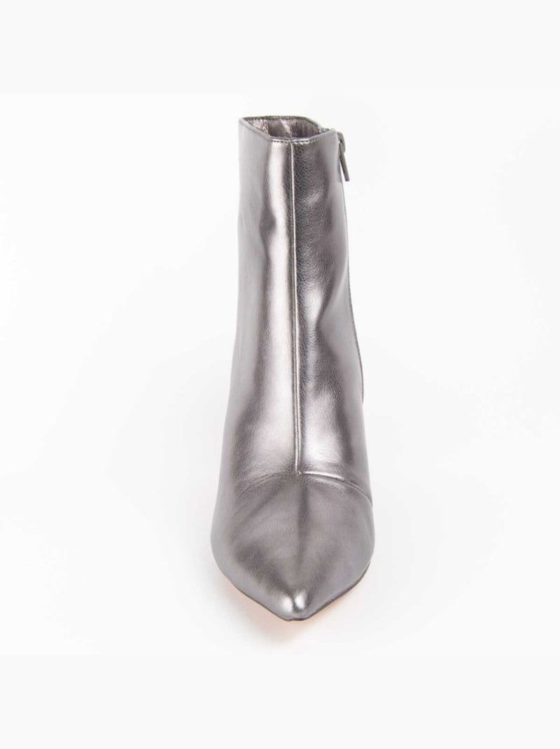 Stivaletto Con Tacco Materiale Sintetico E Tessile Montevita Grigio - Kiabi