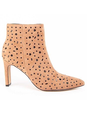 Stivaletto Con Tacco Materiale Sintetico E Tessile Montevita