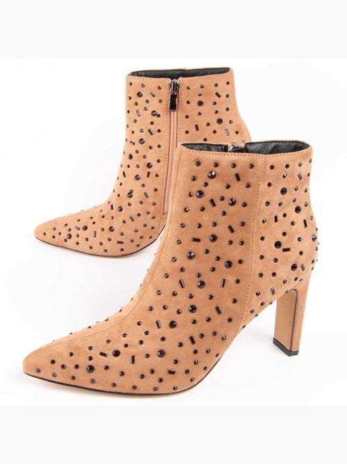 Stivaletto Con Tacco Materiale Sintetico E Tessile Montevita - Kiabi