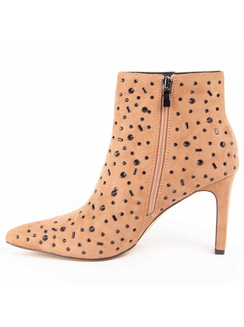 Stivaletto Con Tacco Materiale Sintetico E Tessile Montevita Marrone - Kiabi