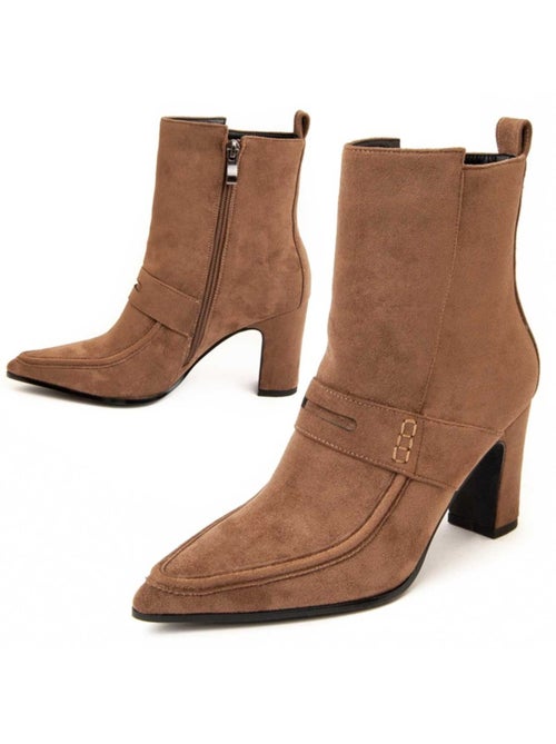 Stivaletto Con Tacco Materiale Sintetico E Tessile Montevita - Kiabi