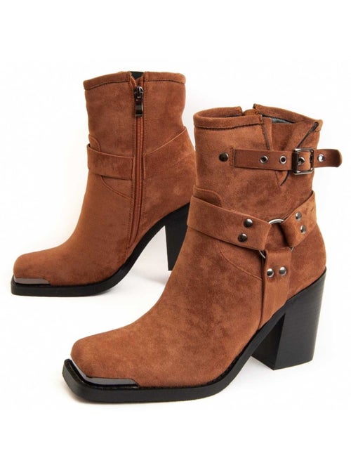 Stivaletto Con Tacco Materiale Sintetico E Tessile Montevita - Kiabi