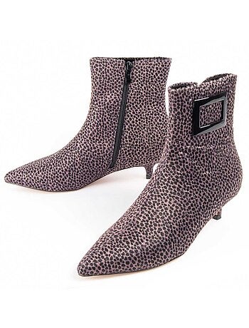Stivaletto Con Tacco Materiale Sintetico E Tessile Montevita