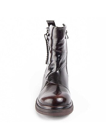 Stivaletto Con Tacco Materiale Sintetico E Tessile Montevita