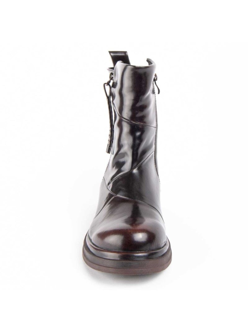 Stivaletto Con Tacco Materiale Sintetico E Tessile Montevita Marrone - Kiabi