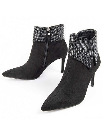 Stivaletto Con Tacco Materiale Sintetico E Tessile Montevita