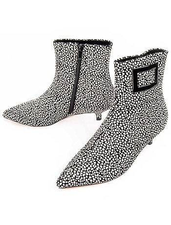 Stivaletto Con Tacco Materiale Sintetico E Tessile Montevita