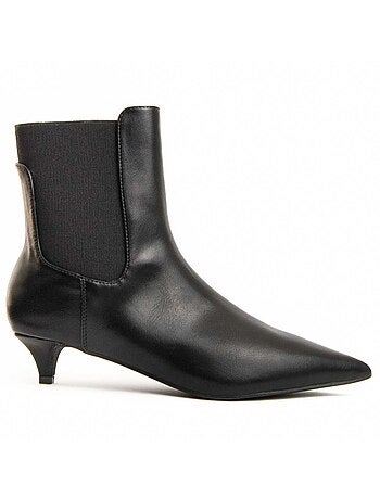 Stivaletto Con Tacco Materiale Sintetico E Tessile Montevita