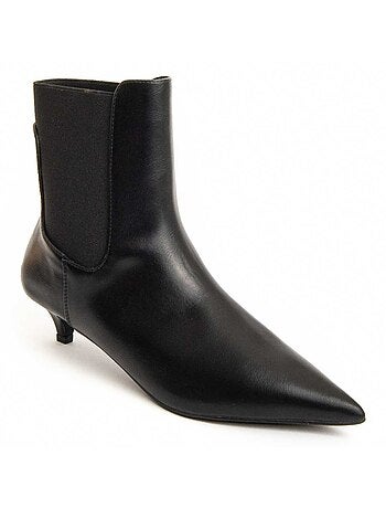 Stivaletto Con Tacco Materiale Sintetico E Tessile Montevita