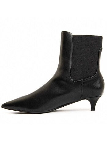Stivaletto Con Tacco Materiale Sintetico E Tessile Montevita
