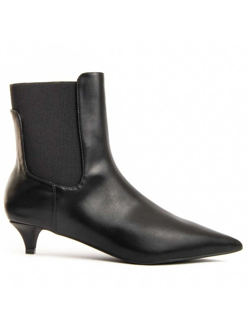 Stivaletto Con Tacco Materiale Sintetico E Tessile Montevita Nero - Kiabi