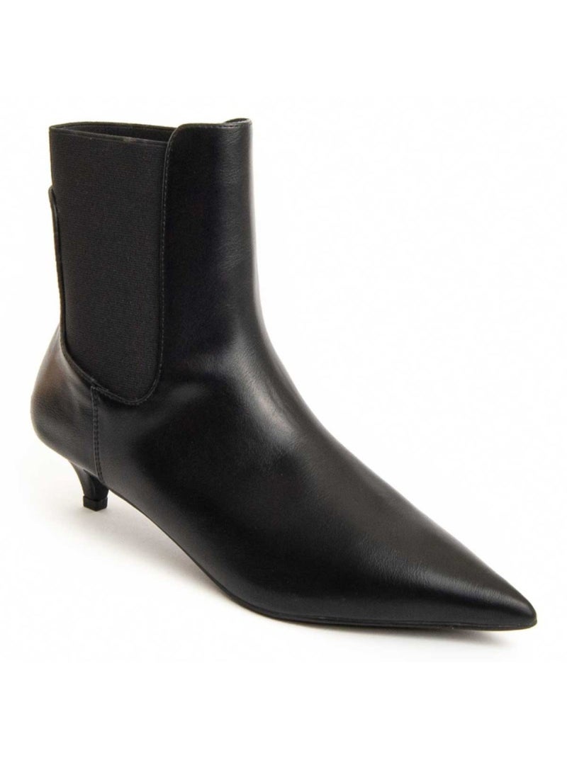 Stivaletto Con Tacco Materiale Sintetico E Tessile Montevita Nero - Kiabi