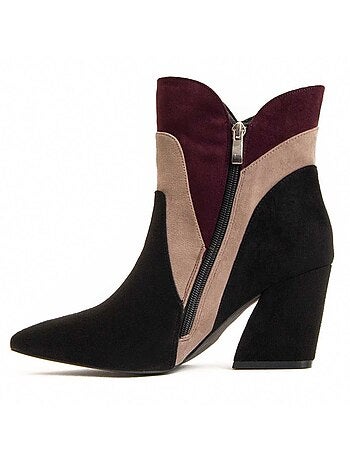 Stivaletto Con Tacco Materiale Sintetico E Tessile Montevita