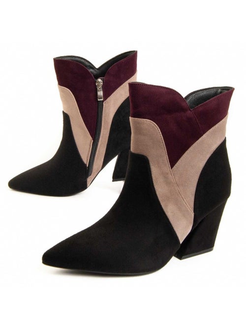 Stivaletto Con Tacco Materiale Sintetico E Tessile Montevita - Kiabi