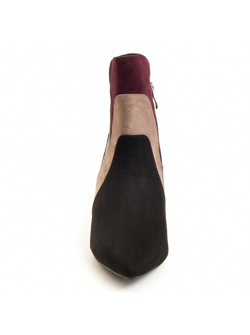 Stivaletto Con Tacco Materiale Sintetico E Tessile Montevita Nero - Kiabi