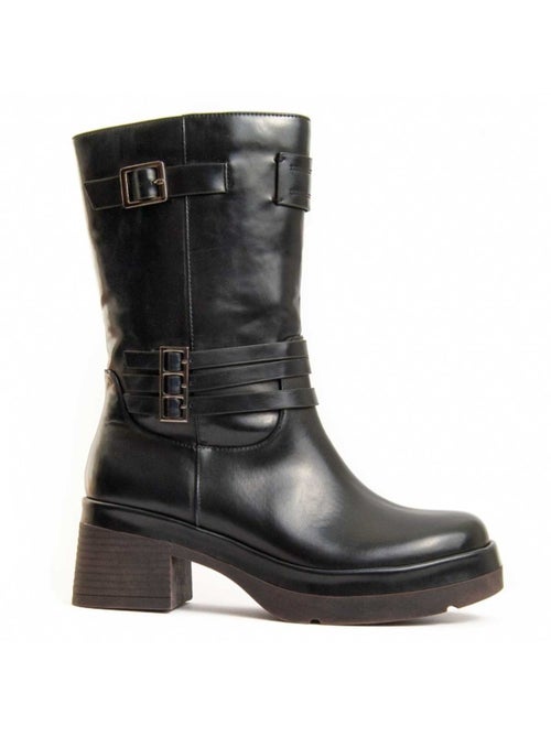 Stivaletto Con Tacco Materiale Sintetico E Tessile Montevita - Kiabi