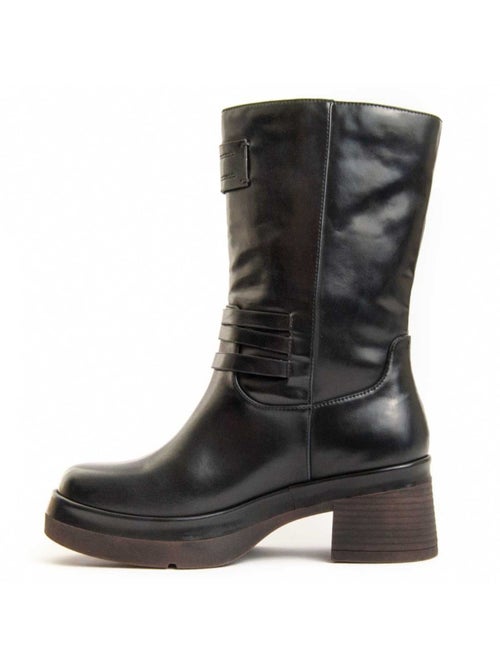 Stivaletto Con Tacco Materiale Sintetico E Tessile Montevita - Kiabi