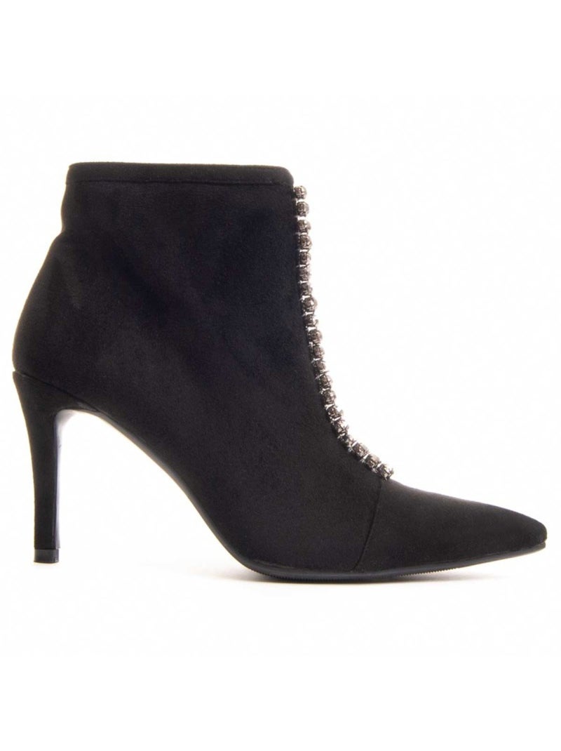 Stivaletto Con Tacco Materiale Sintetico E Tessile Montevita Nero - Kiabi