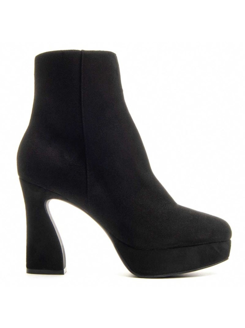 Stivaletto Con Tacco Materiale Sintetico E Tessile Montevita Nero - Kiabi