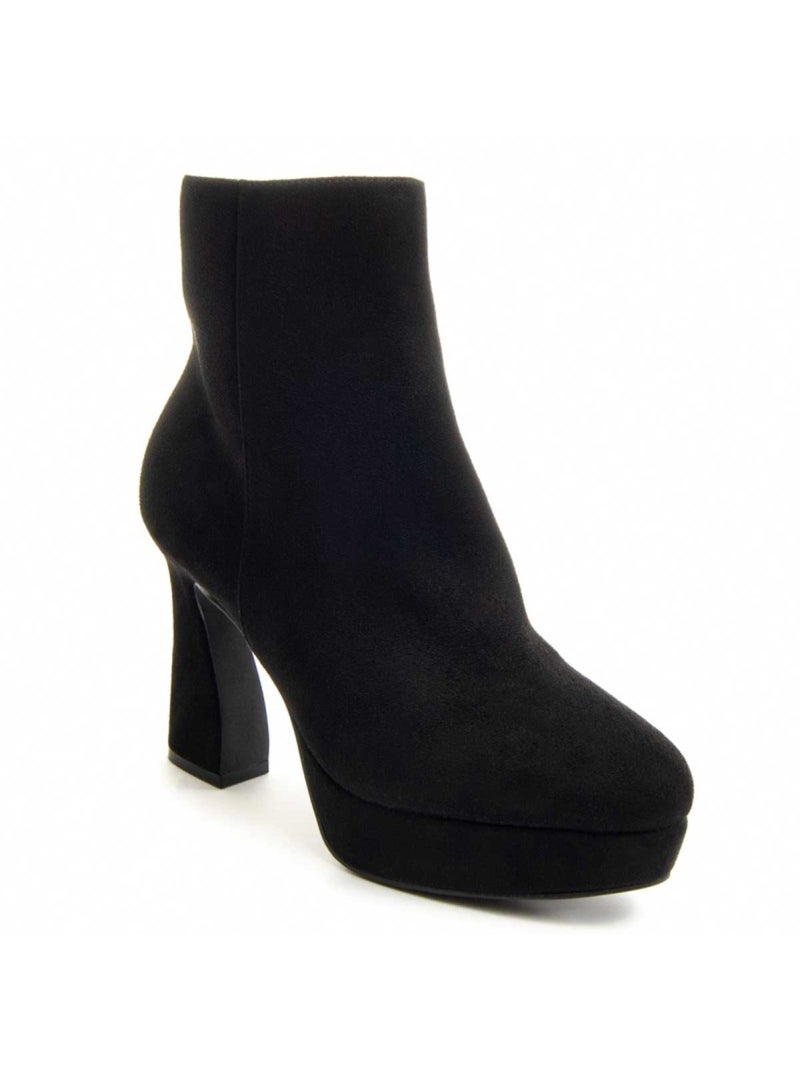 Stivaletto Con Tacco Materiale Sintetico E Tessile Montevita Nero - Kiabi