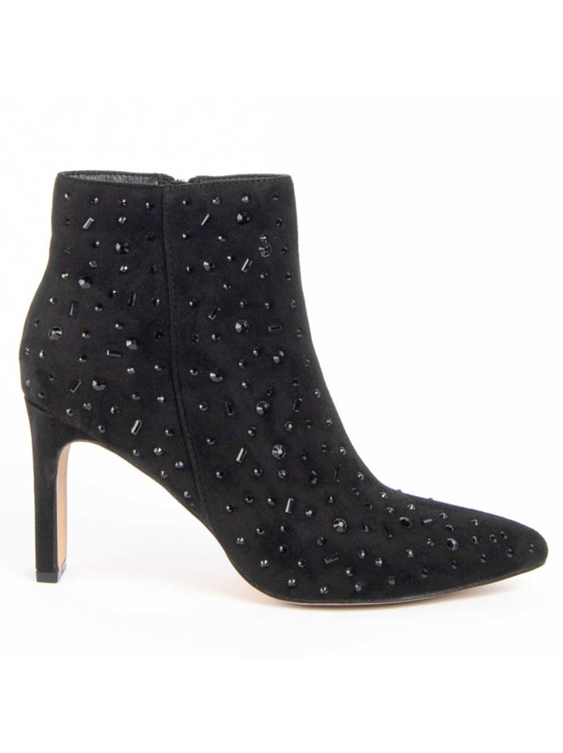 Stivaletto Con Tacco Materiale Sintetico E Tessile Montevita Nero - Kiabi