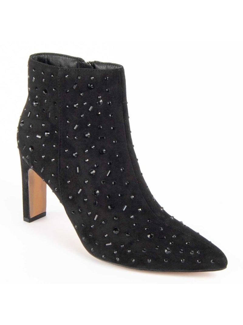 Stivaletto Con Tacco Materiale Sintetico E Tessile Montevita Nero - Kiabi