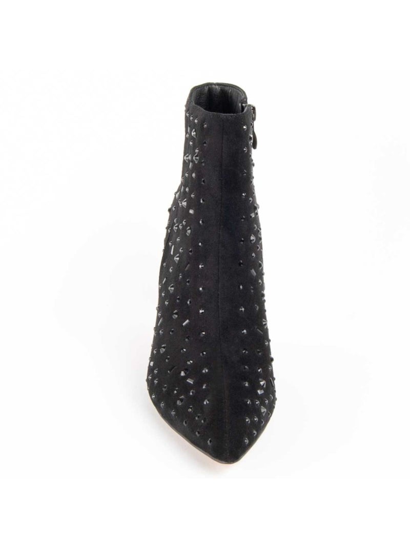 Stivaletto Con Tacco Materiale Sintetico E Tessile Montevita Nero - Kiabi