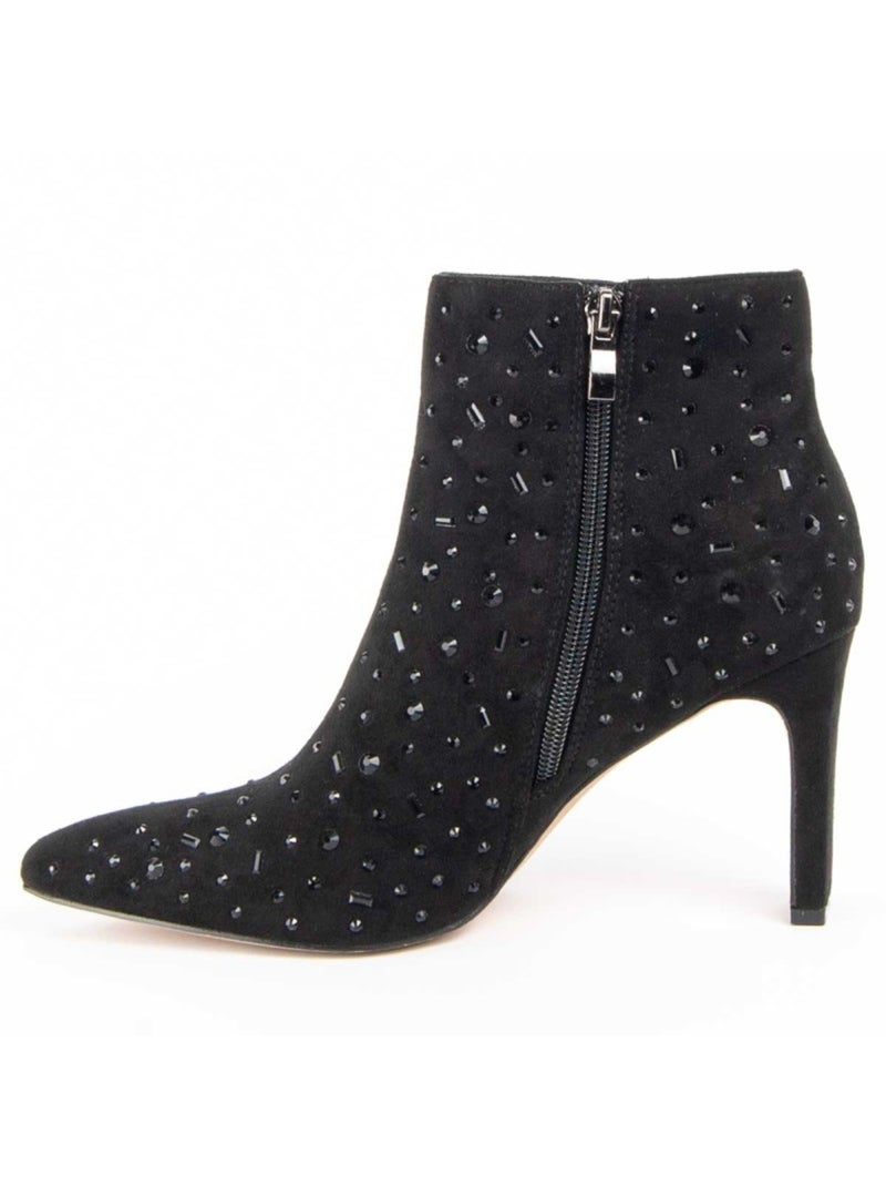 Stivaletto Con Tacco Materiale Sintetico E Tessile Montevita Nero - Kiabi