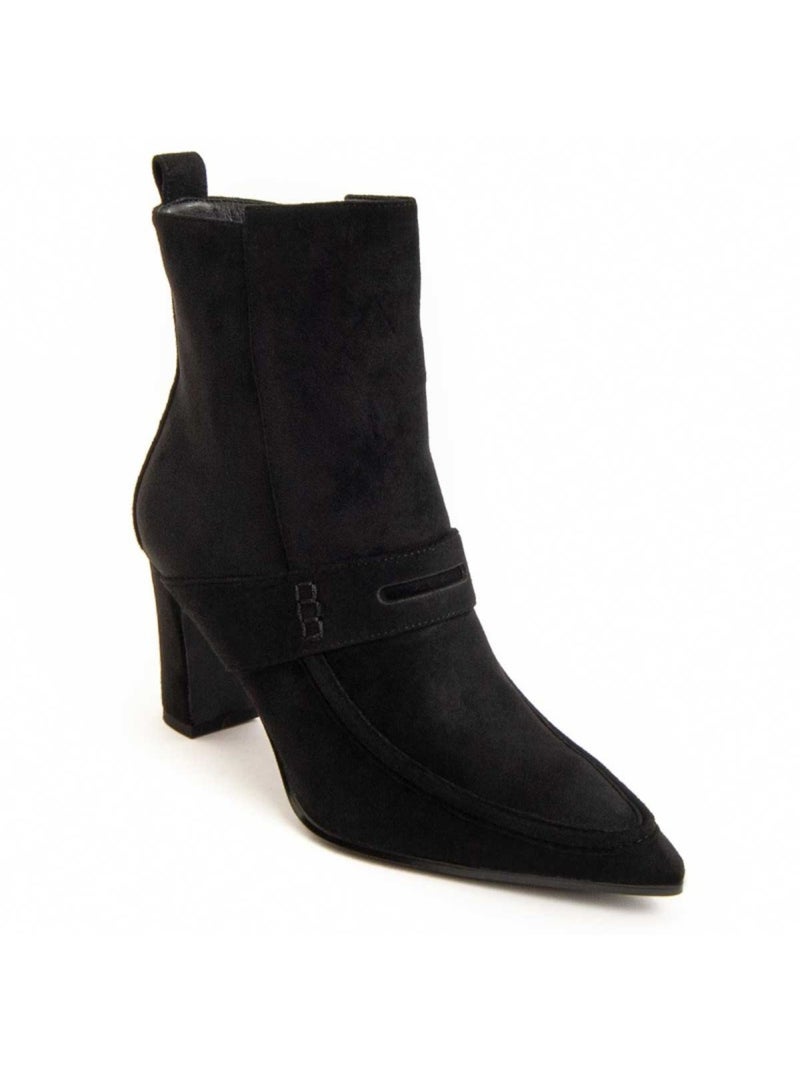 Stivaletto Con Tacco Materiale Sintetico E Tessile Montevita Nero - Kiabi