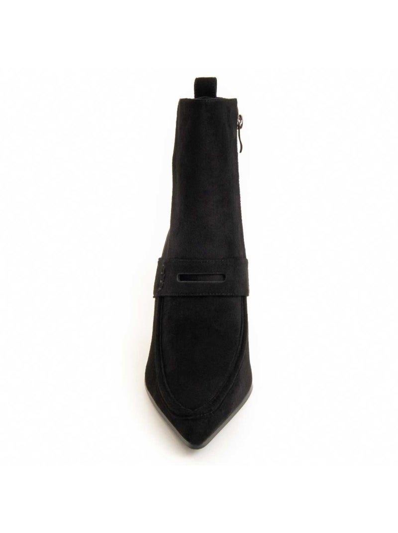 Stivaletto Con Tacco Materiale Sintetico E Tessile Montevita Nero - Kiabi