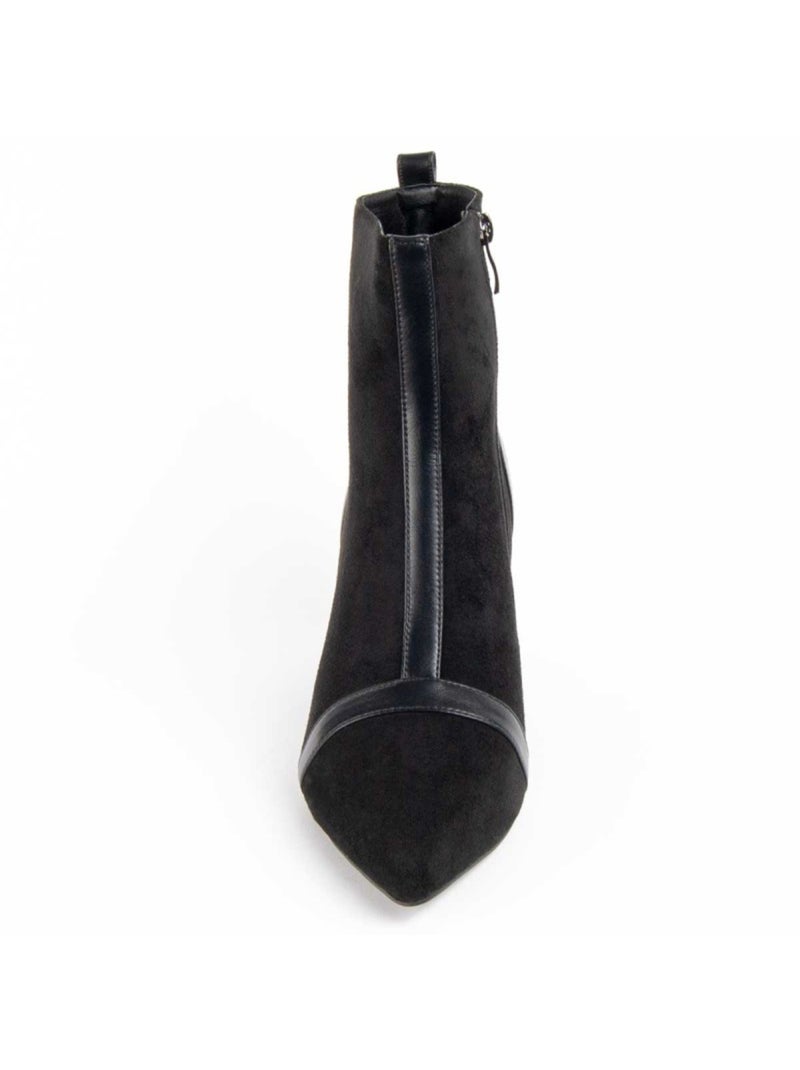 Stivaletto Con Tacco Materiale Sintetico E Tessile Montevita Nero - Kiabi