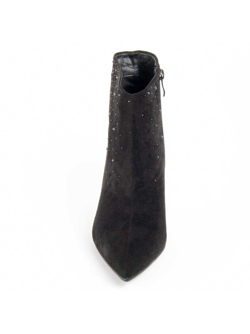 Stivaletto Con Tacco Materiale Sintetico E Tessile Montevita Nero - Kiabi