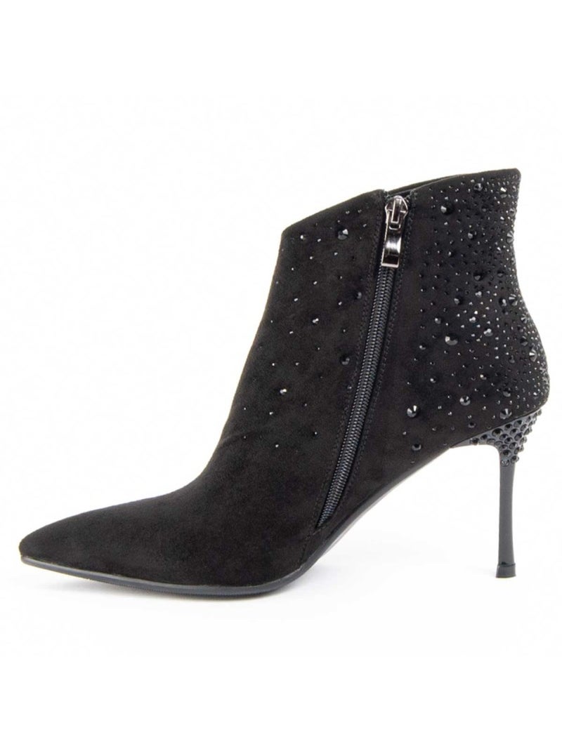Stivaletto Con Tacco Materiale Sintetico E Tessile Montevita Nero - Kiabi