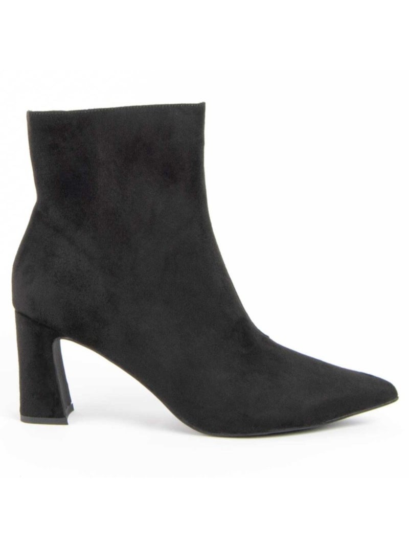 Stivaletto Con Tacco Materiale Sintetico E Tessile Montevita Nero - Kiabi