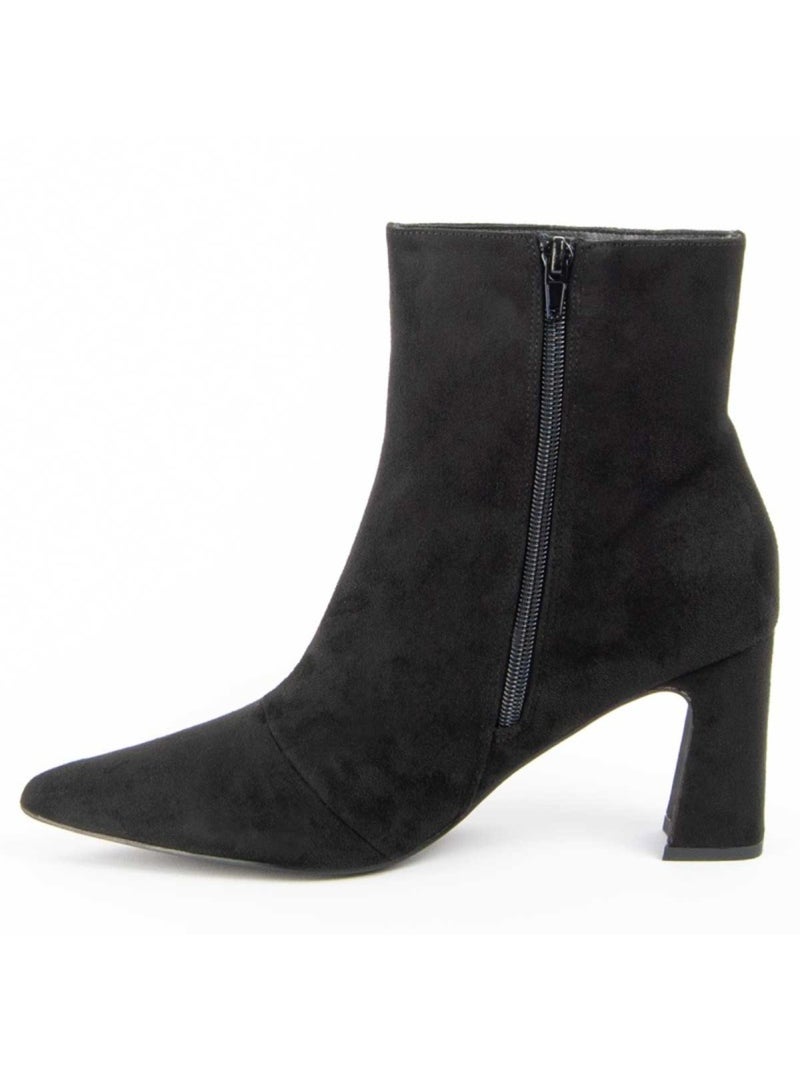 Stivaletto Con Tacco Materiale Sintetico E Tessile Montevita Nero - Kiabi
