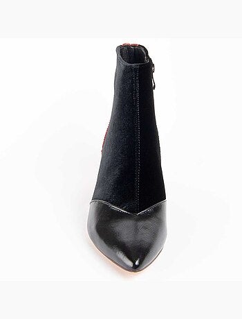 Stivaletto Con Tacco Materiale Sintetico E Tessile Montevita