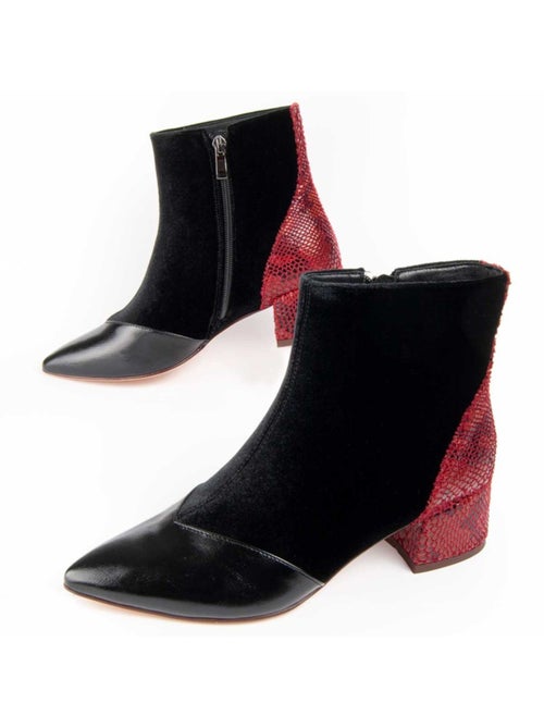 Stivaletto Con Tacco Materiale Sintetico E Tessile Montevita - Kiabi