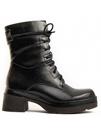 Stivaletto Con Tacco Materiale Sintetico E Tessile Montevita