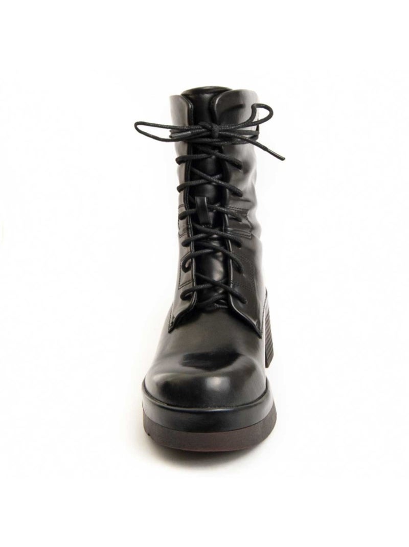 Stivaletto Con Tacco Materiale Sintetico E Tessile Montevita Nero - Kiabi