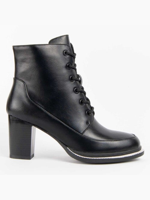 Stivaletto Con Tacco Materiale Sintetico E Tessile Montevita - Kiabi